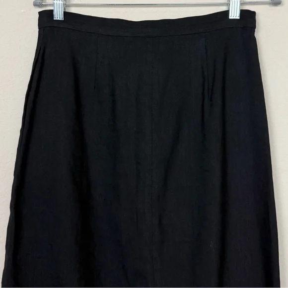 Aritzia Wilfred Charrière Button Front Linen Blend‎ Blaxn Midi Skirt - Picture 11 of 15